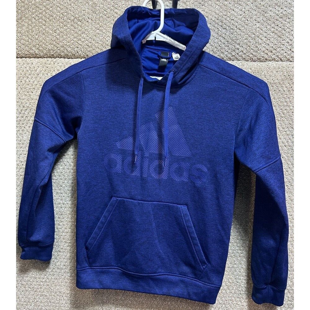 Adidas Climawarm Men's Long‎ Sleeve Pullover Hoodie Blue Size Small